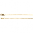 14kt Rose 16 INCH Polished LASERED TITAN ROPE CHAIN