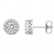 14kt White Complete with Stone Diamond 2 3/8 VARIOUS I/ I2 NONE NONE NONE Pair Polished DIAMOND EARRINGS