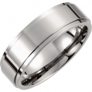 Picture of Titanium SIZE 12.50 07.00 MM POLISHED RIDGED BAND