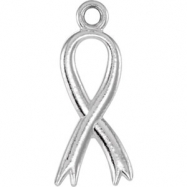 Picture of Sterling Silver CHARM Mounting 15.75X06.75 MM Polished POSH MOMMY COLL BREAST CANCER