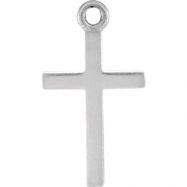 Picture of Sterling Silver CHARM Mounting 16.12X08.86 MM Polished POSH MOMMY COLL CROSS CHARM