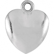 Picture of Sterling Silver CHARM Mounting 10.85X08.90 MM Polished POSH MOMMY COLLECT HEART CHARM
