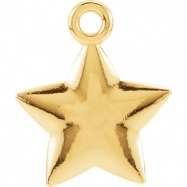 Picture of 14kt Yellow Charm Mounting 11.50X09.75 mm Polished Posh Mommy Star Charm