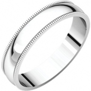 Picture of Sterling Silver 04.00 mm Light Milgrain Band