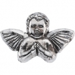 Sterling Silver 11.00X16.00 MM Polished PRAYING ANGEL LAPEL PIN