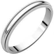 Picture of Sterling Silver 02.50 mm Milgrain Band