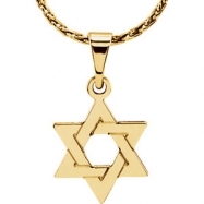 Picture of Sterling Silver 32.00X26.00 MM Polished STAR OF DAVID PENDANT