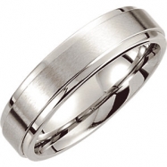 Picture of Cobalt 10.50 6.0 MM SATIN/POLISHED RIDGED BAND
