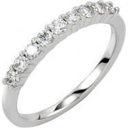Picture of 14KW 02.50MM; 1/2 CT TW P NINE STONE ANNIVERSARY BAND