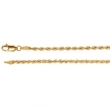 14kt White 18 INCH Polished 02.50MM ROPE CHAIN (REP CH507)
