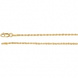 14kt White 16 INCH Polished 01.50MM ROPE CHAIN (REP CH505)