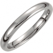 Picture of Titanium 11.00 03.00 mm POLISHED DOMED BAND
