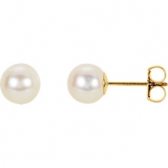Picture of 14KW PAIR 06.00 MM P AKOYA CULTURED PEARL EARRINGS