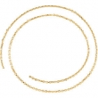 14kt Yellow BULK BY INCH Polished DIAMOND CUT CABLE CHAIN