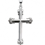 Picture of Sterling Silver 34.50X23.50 MM Polished CROSS PENDANT