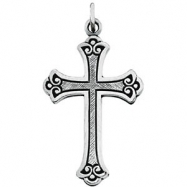Picture of Sterling Silver 46.00 X 31.00 MM Polished CROSS PENDANT