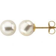 Picture of 14KY PAIR 04.00 MM P CULTURED PEARL EARRING