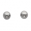 Stainless Steel 04.00X04.00 MM Polished BALL PIERCING EARRINGS