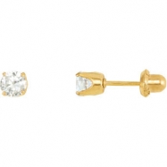 Picture of YP EARRING P SOLITAIRE CUBIC ZIRCONIA PIE