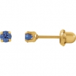 YP SEPTEMBER 03.00 MM P SOLITAIRE BIRTHSTONE EARRING