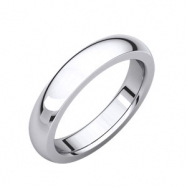 Picture of 14kt White 04.00 mm Heavy Comfort Fit Band