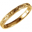 14kt Yellow 6 Hand Engraved Band
