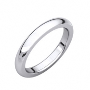 Picture of 14kt White 03.00 mm Heavy Comfort Fit Band