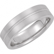 Picture of 14kt White Band 10.00 06.00 MM Complete No Setting Polished DESIGN BAND