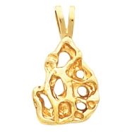Picture of 14kt Yellow 22.00X13.00 MM Polished NUGGET PENDANT