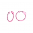 1 Pointer hoop earrings/patented snap lock