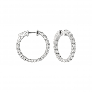 Picture of 10 Pointer hoop earrings/patented snap lock