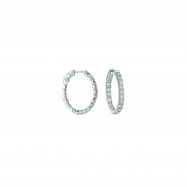 Picture of 10 Pointer oval hoop earrings 