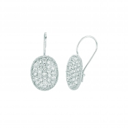 Picture of Diamond oval shape earrings