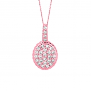 Picture of Diamond  oval necklace