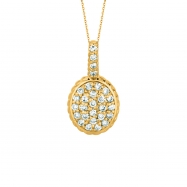 Picture of Diamond  oval necklace