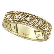 Picture of Diamond Ring Band Yellow Gold