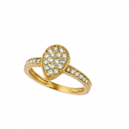 Picture of Diamond pear shape ring