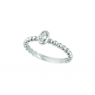 Picture of Oval diamond bezel set ring