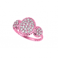 Picture of Diamond oval & round shape ring