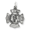 Sterling Silver Saint Florian Badge Medal