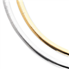 14k Two-tone Reversible 8mm Omega Necklace chain