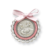 Sterling Silver Pink Crib Medal