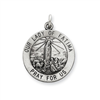 Sterling Silver Antiqued Our Lady of Fatima Medal