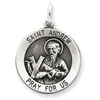 Sterling Silver Antiqued Saint Andrew Medal