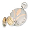 Swingtime Rose & Chrome-plated Quartz Pocket Watch