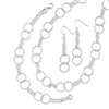 Sterling Silver Necklace, Bracelet and Earring Set