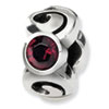 Sterling Silver Reflections January Swavorski Crystal Birthstone Bead