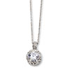 Sterling Silver 100-facet CZ 18in Necklace chain