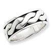 Sterling Silver Antiqued Band ring
