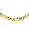 14k 18in 7.25mm Polished Fancy Rolo Link Necklace chain